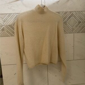 & Other Stories Cream Turtleneck Sweater